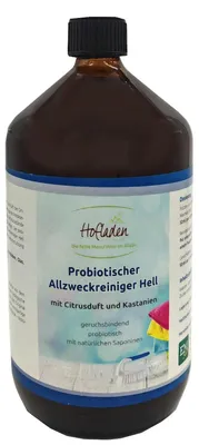 Produktbild von Probiotischer Allzweckreiniger Hell 1L Glasflasche I Reinigt ohne Chemie und beseitigt unangenehme Gerüche