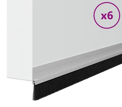 Obrázek produktu pro vidaXL Samolepicí těsnění na dveře 6 ks stříbrné 100 cm