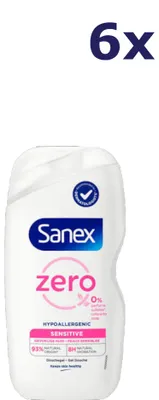 Produktbild von 6x Sanex Douchegel - 400ml - Zero - sensitive