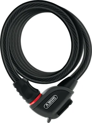 Image de Antivol à câble ABUS PHANTOM 8950/180 KF - Kit d'antivols pour vélo avec support KF pour le boulon de serrage de la selle du vélo - 12/15 mm - Niveau de sécurité ABUS 5 - Noir