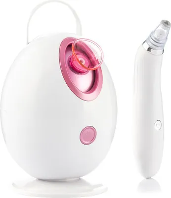 Obrázok produktu pre Balíček Elektrická tvárová sauna a elektrický čistič tváre na čierne bodky InnovaGoods