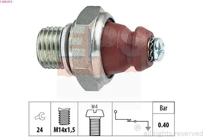 Produktbild von EPS 1.800.074 Öldruckschalter Öldrucksensor passend für MERCEDES-BENZ 190 (W201) Stufenheck (W124) Stufenheck (W123) W124 Coupe (C124) G-Klasse SUV