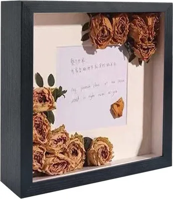 Produktbild von Schattenbox Rahmen tief 22,5x22,5cm schwarz 3D