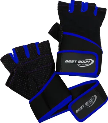 Produktbild von Best Body Nutrition - Fitnesshandschuhe Fun - blau - S - Paar, 1 x Paar, Größe: S
