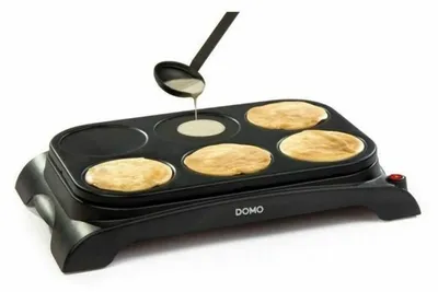 Produktbild von Domo DO8709P, 6 Crepe(s), Schwarz, 1000 W, 510 mm, 120 mm, 350 mm