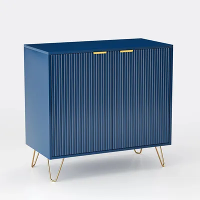 Zdjęcie produktu dla Zestaw szafek nocnych – szafka nocna – zestaw 2 sztuk – z szufladami – metalowe nóżki – drewno i metal – 40 x 35,5 x 50 cm – styl C