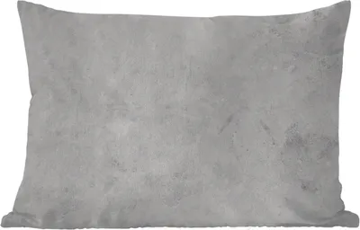 Produktbild von MuchoWow® Outdoor Kissen - Marmor - Textur - Grau - Marmoroptik - 50x30 cm - Wetterfest - Lounge Kissen - Sofa kissen - Wohnzimmer Dekoration