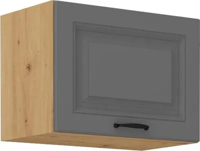 Image de Armoire pour hotte aspirante SOPHIA – largeur 50 cm, gris / chêne artisan