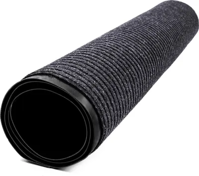 Zdjęcie produktu dla Wycieraczka pod drzwi mata do butów wejściowa szara prążki zewnętrzna 60x90