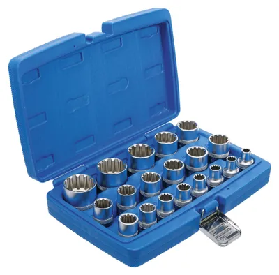 Produktbild von BGS 2152 Gear Lock Steckschlüsseleinsätze 12,5 (1/2) , 19-tlg.