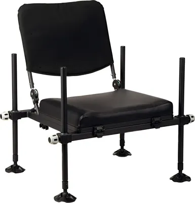 Produktbild von Behr Angelsitz Feeder-Sitz mit verstellbarer Rückenlehne 32x39x35/78 cm