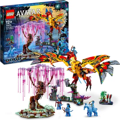 Produktbild von LEGO 75574 Avatar Toruk Makto und der Baum der Seelen, Bauspielzeug mit 4 Minifiguren, im Dunkeln leuchtende Pandora Szenarien, 2022 Film Set