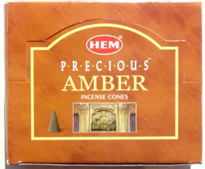 Image de HEM Cônes d'encens ambre noble 10 pcs