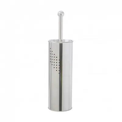 Produktbild von Edelstahl WC-Bürsten Garnitur freistehend Toilettenbürste mit Kopf 8cm