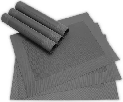 Produktbild von Tischsets BORDA 6er Set Schwarz als Tischuntersetzer