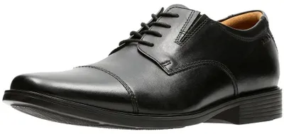 Obrázok produktu pre Pánske topánky Clarks Tilden Cap, čierna farba, čierna koža, veľkosť 44 EU