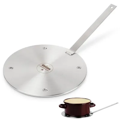 Image de Plaque d'adaptation pour induction - Acier inoxydable - 20 cm - Argenté