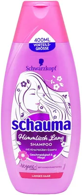 Produktbild von Schwarzkopf Schauma Himmlisch Lang Shampoo, 400 ml, Shampoo, Frauen, Lockiges Haar, beschädigtes Haar, Alle Farben, Ernährung