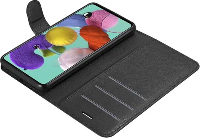 Immagine prodotto di Cadorabo cover per Samsung Galaxy A51 5G cover protettiva in nero custodia per cellulare cover chiusura magnetica