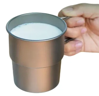 Image de Tasse à café en titane avec poignée pliable