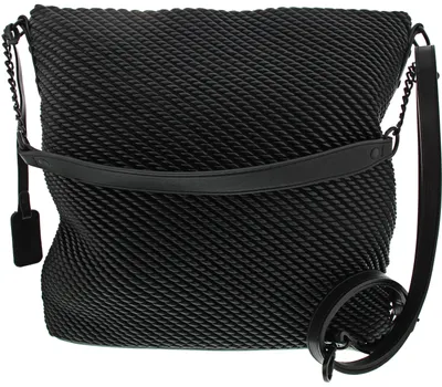 Produktbild von Rieker Damen Schultertasche Kordelstruktur Kettendetail H1331, Farbe:Schwarz