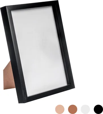 Produktbild von Nicola Spring Kastenförmiger Bilderrahmen aus Acryl für A4 Größe Fotos - Schwarz