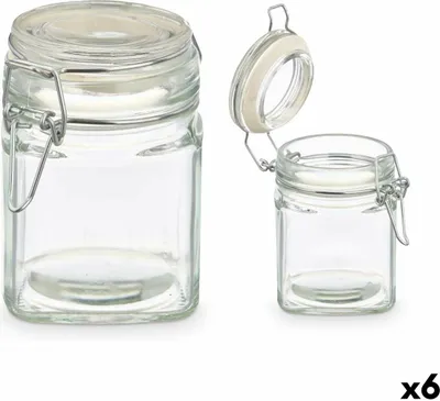 Obrázek produktu pro Skleněná dóza Vivalto 01-1605 Transparent 200 ml (6 kusů)