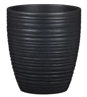 Zdjęcie produktu dla Scheurich Orchid Cover 669 Graphite Stone 14 cm, czarny