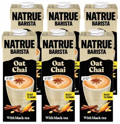 Immagine prodotto di Natrue Barista | Bevanda all'avena e chai - 6x1 l - Senza glutine - Bevanda vegetale - Gusto chai
