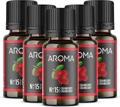 Produktbild von myAROMA Flavour Drops, Cranberry, 5x10ml – Zuckerfrei, Kalorienfrei, Vegan, Natürlich