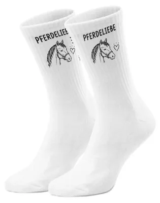 Produktbild von epicsocks Pferdelust Pferdekopf Herz Socken in 42-46 im Paar