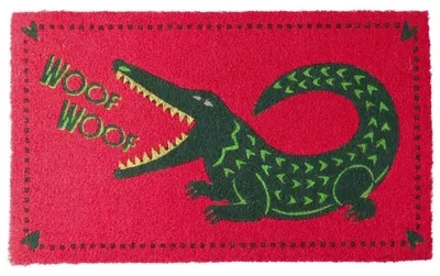 Produktbild von Gift Company Fußmatte aus Kokosfasern Woof Woof Krokodil (75x45cm)