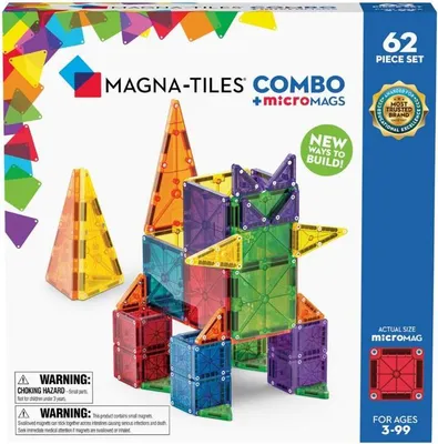 Productafbeelding van MAGNA-TILES MicroMAGS Combo Set 62 pcs - Develop your creativity