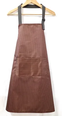 Produktbild von Kochschürze Schürze Wasserdicht BBQ Latzschürze Apron Grillschürze Grill Kochen Gestreift Dunkelbraun