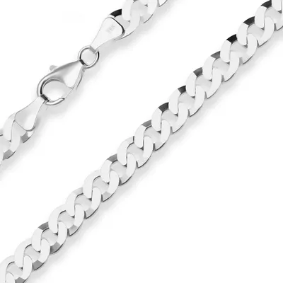 Produktbild von 6,9mm Armband Panzerkette Silberarmband Armschmuck aus 925 Silber 19cm