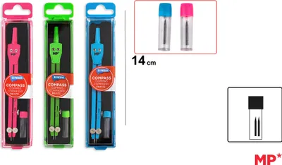 Image de Compas MP coloré, 1 pièce (assortiment)