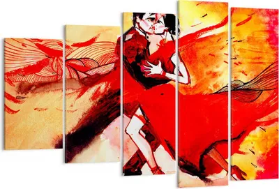 Produktbild von Bild auf Leinwand - Leinwandbild - tanzen sie - 150x100cm - Wand Bild - Wanddeko - Wandbilder - Leinwanddruck - Bilder - Kunstdruck - Wanddekoration - Leinwand bilder - Wandkunst - EG150x100-3731