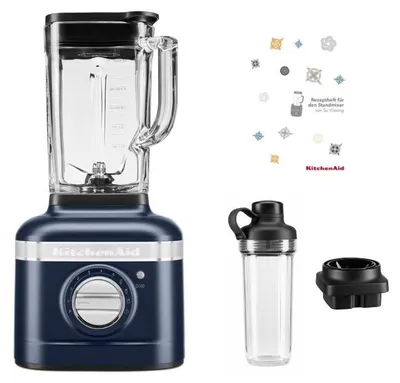 Produktbild von KitchenAid K400 Standmixer Smoothiepaket Tintenblau