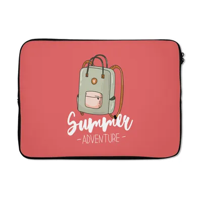 Produktbild von MuchoWow® Laptop Hülle 14 ZollReisekoffer - Weiß - Rosa Laptoptasche - Laptoptasche - Stoßsicher - Schutzhaube