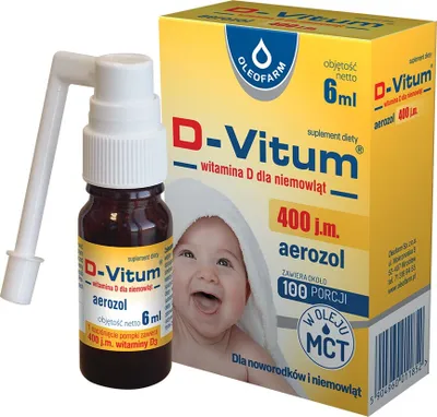 Produktbild von D-Vitum Vitamin D Mundspray für Babys, 6 ml - Langanhaltende Haltbarkeit!