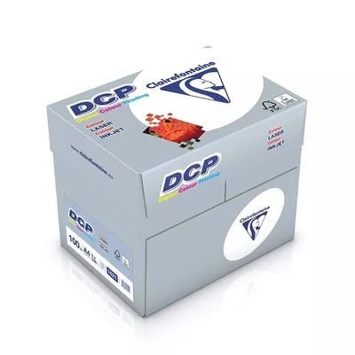 Image de Clairefontaine Papier pour imprimante DCP en blanc satiné / 5 x 500 feuilles en A4 avec 100 grammes / Papier à copier premium pour une impression d'images aux couleurs intenses