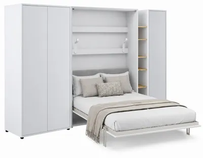 Produktbild von Furniture24 Schrankwand Mit Elektrischem Schrankbett Bed Concept 140X200