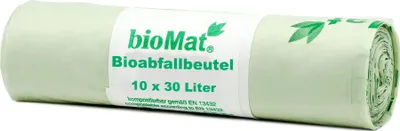 Produktbild von bioMAT Kompostbeutel 30 Liter grün 10 Stück
