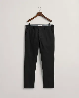 Image de Pantalon chino slim Gant, couleur noire, taille 30/34, pour homme, couleur noire, taille 30