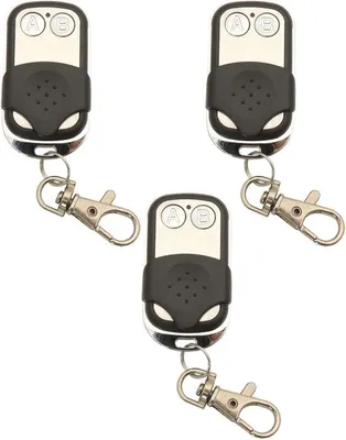 Productafbeelding van 433 Mhz Draadloze Afstandsbediening Sleutelhanger - 3 Stuks met 2 Knoppen