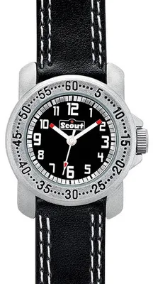 Produktbild von Scout Kinder Uhr Lernuhr Action Boys schwarz weiss 280376033