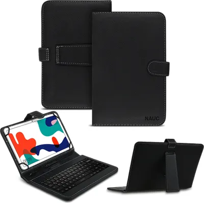 Produktbild von Tastatur Tasche für Xiaomi Redmi Pad 2 Keyboard Tablet Hülle QWERTZ SchutzhülleFarben:Schwarz