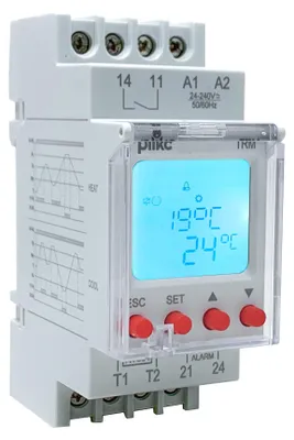 Digitaler Temperaturregler -20 bis +130 °C, 24-240 V AC/DC