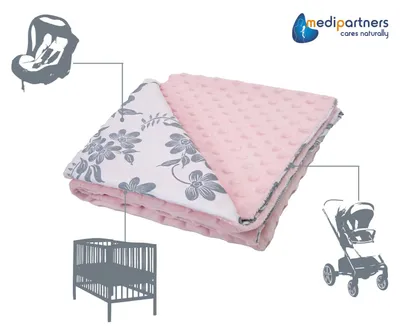 Imagen del producto de Manta para bebé de Medi Partners, ideal para recién nacidos, suave y cálida, perfecta como regalo
