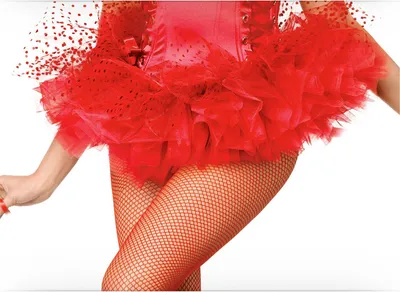 Produktbild von Petticoat Tüll rot gepunktet